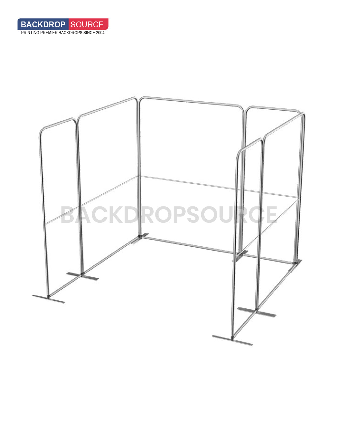 Magnetic Fabric Booth Display - Model 2 (3m x 3m)
