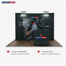 3m x 3m カーブ型ポップアップ展示ブース Pro 3-in-1 ディスプレイキット（Illumeライト付き）