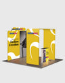 3x3m Square Arch Booth Kit with Backlit Lightbox Counter