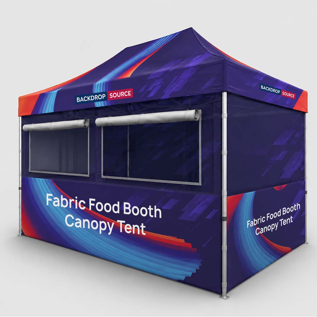 4.5m x 3m ファブリック製フードブースキャノピーテント