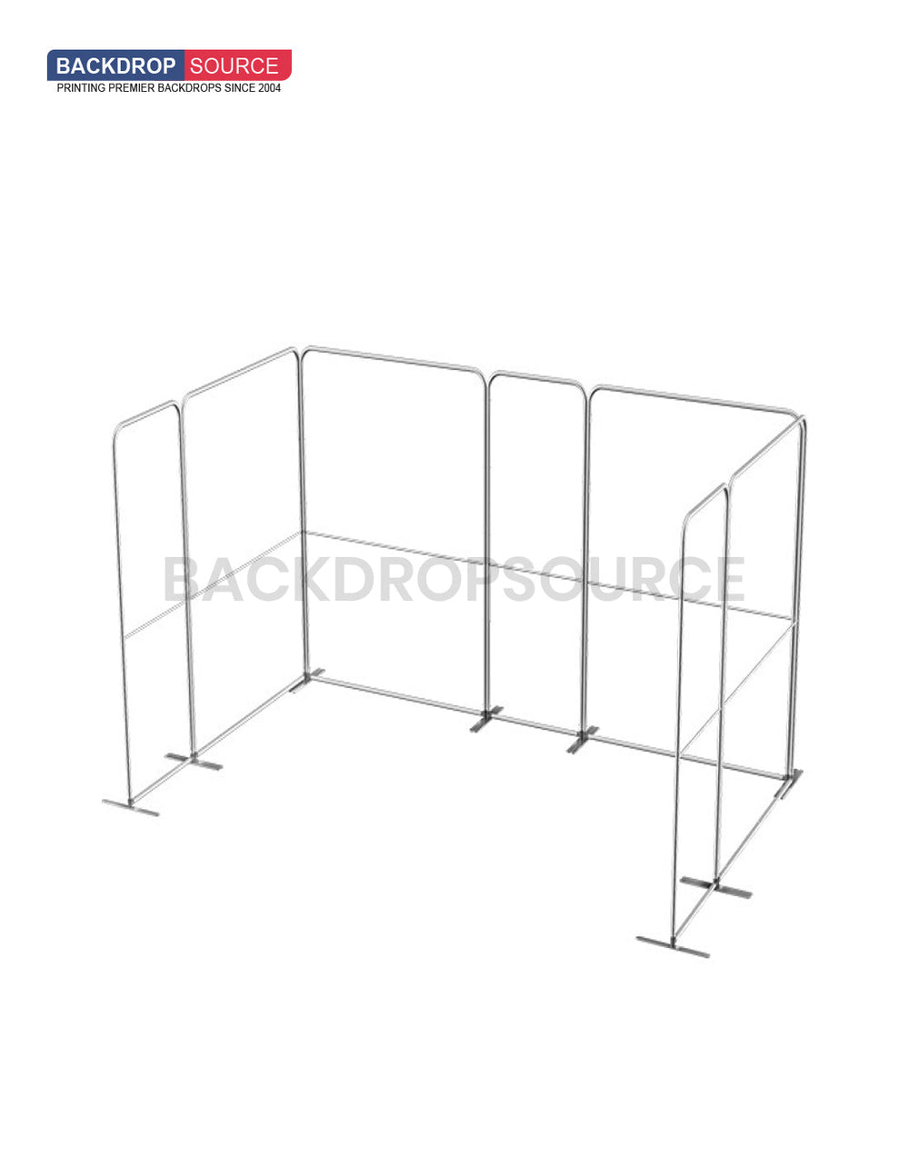 Magnetic Fabric Booth Display - Model 1 (5m x 3m)