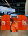 マグネット式ファブリックブースディスプレイ - モデル1 (4m x 3m)