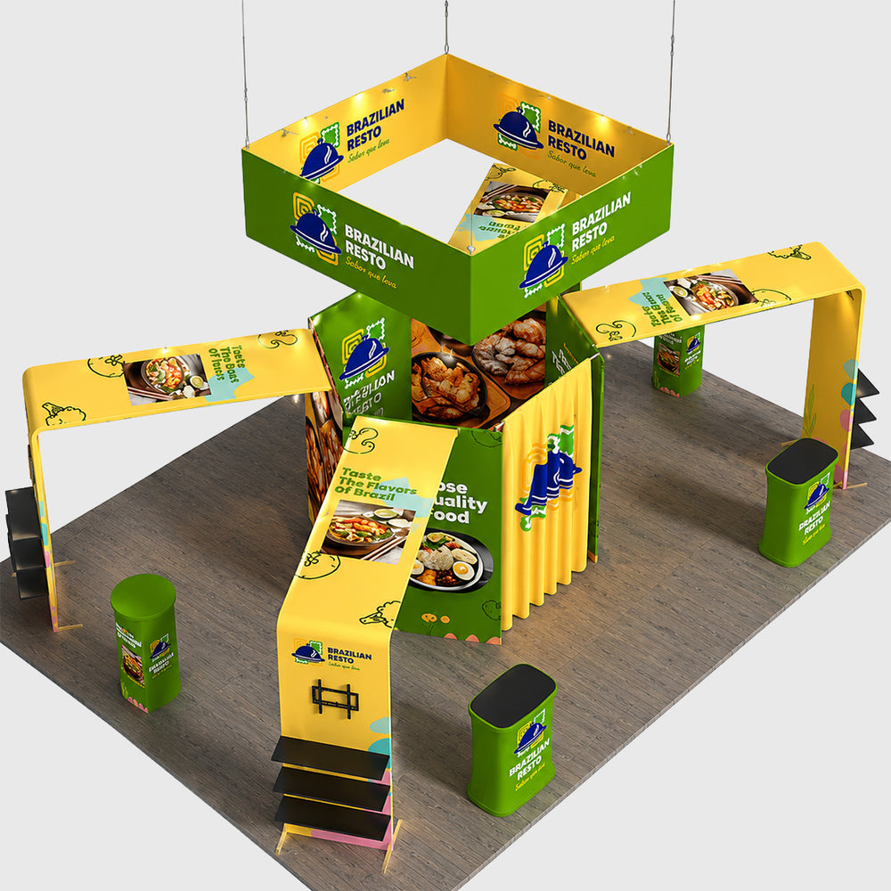 モジュラーブースキット 9m x 6m - モデル4