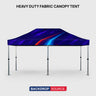 Heavy Duty Fabric Canopy Tent – (6m W x 3m H)