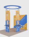 ポータブル展示ディスプレイ 3m x 3m - モデル40