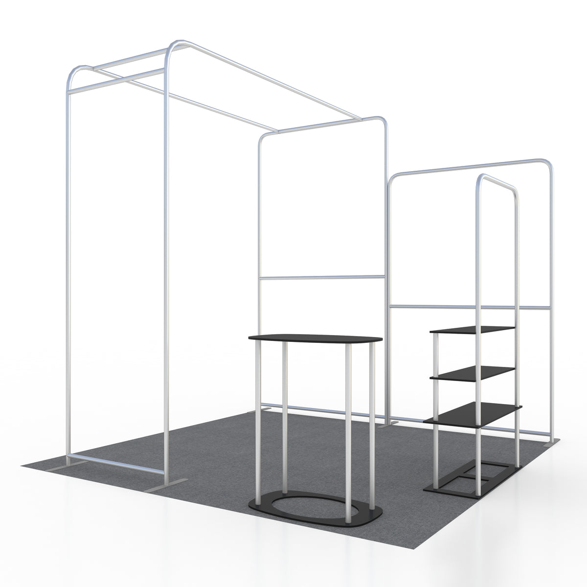 ポータブル展示ディスプレイ 3m x 3m - モデル15