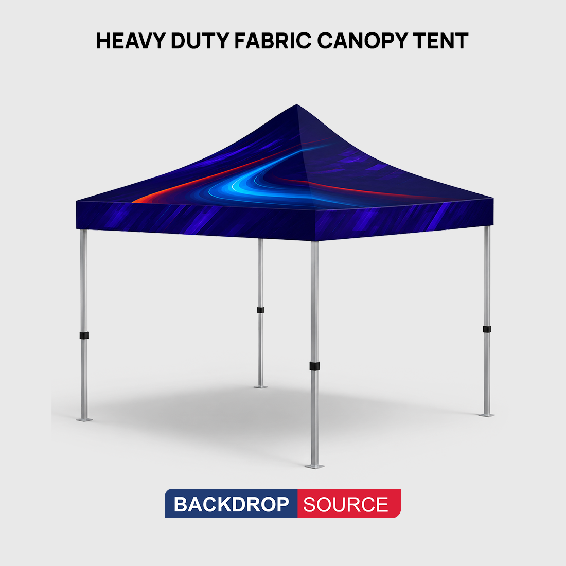 Heavy Duty Fabric Canopy Tent – (3m W x 3m H)
