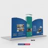 6m Inclined Straight Backdrop with 3D Wall & Arch Exhibition Kit