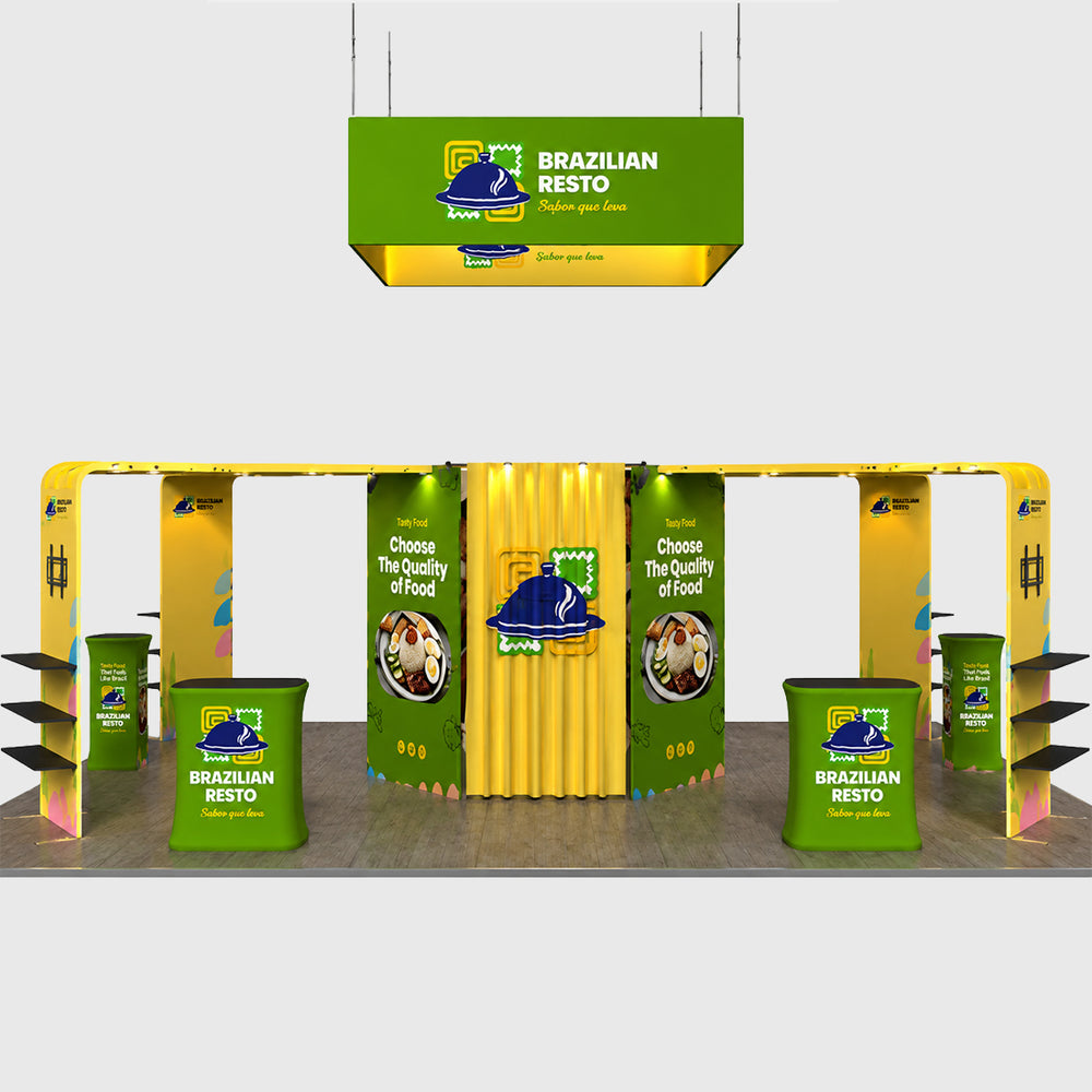 モジュラーブースキット 9m x 6m - モデル4