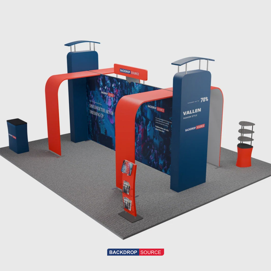 モジュール式ブースキット 6m x 6m - モデル04