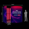 360° Custom Printed Exhibition Booth with LED lights