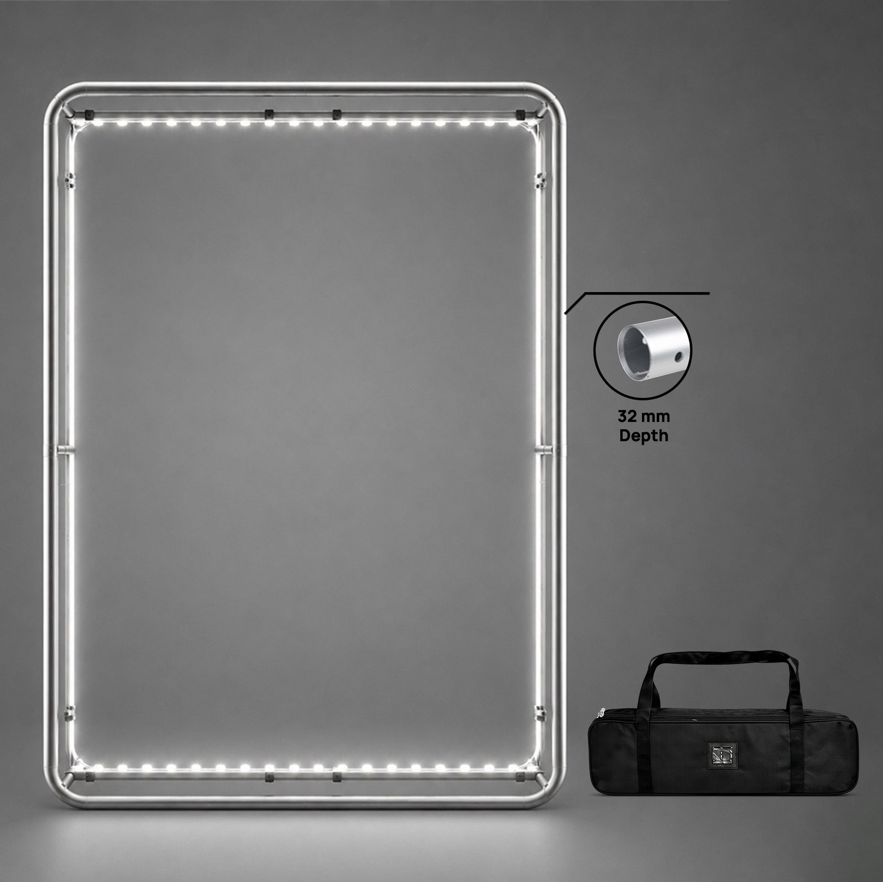 3D Tension Fabric Wall with LED Illumination