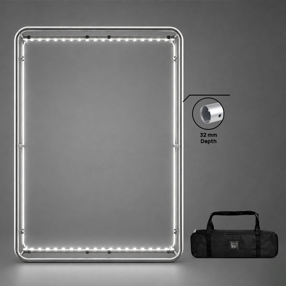 3D Tension Fabric Wall with LED Illumination