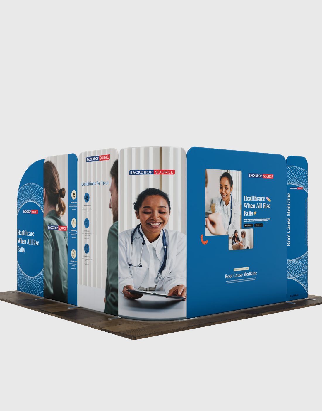 Magnetic Fabric Booth Display - Model 3 (3m x 3m)