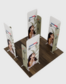 Magnetic Fabric Booth Display - Model 4 (3m x 3m)