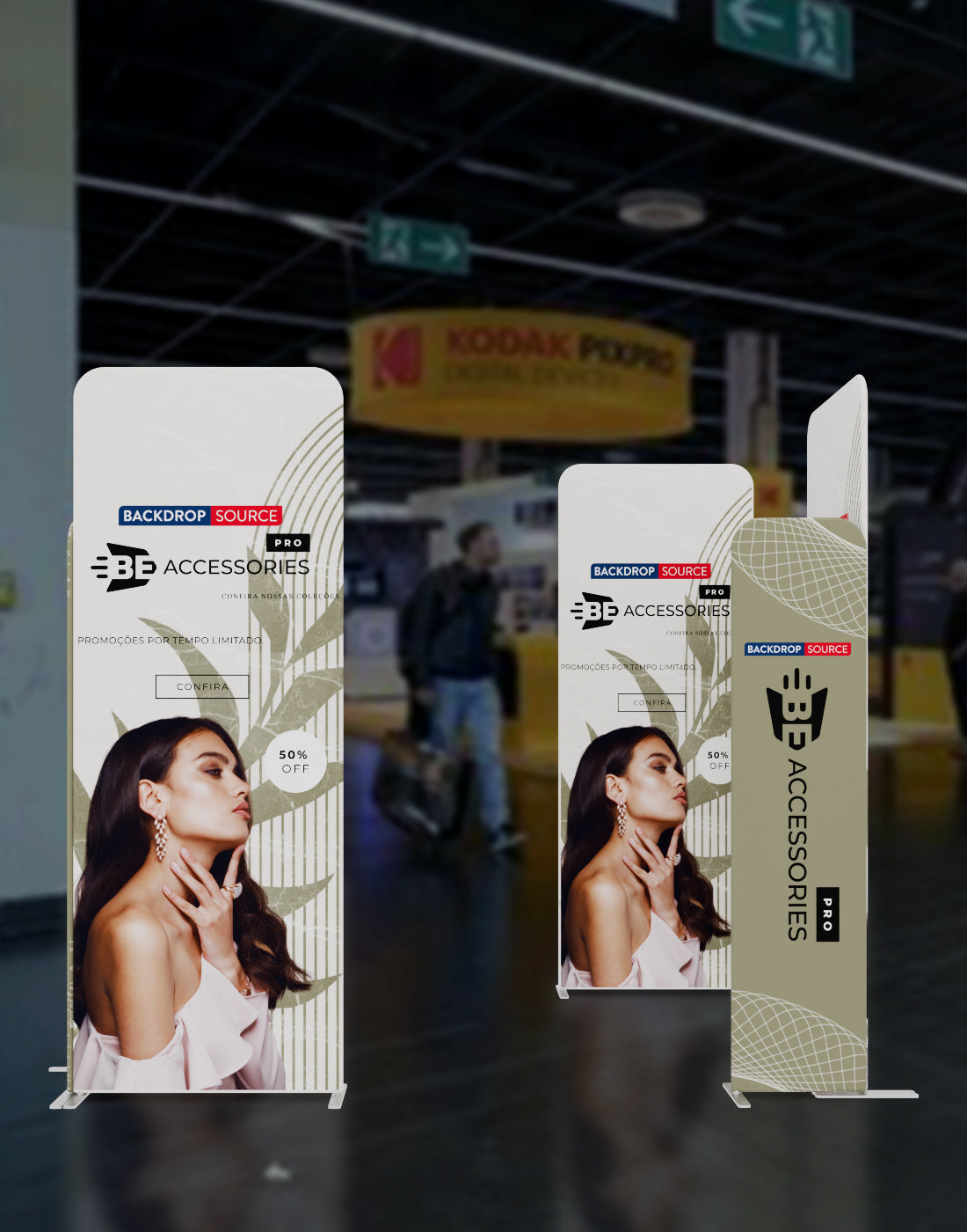Magnetic Fabric Booth Display - Model 4 (3m x 3m)