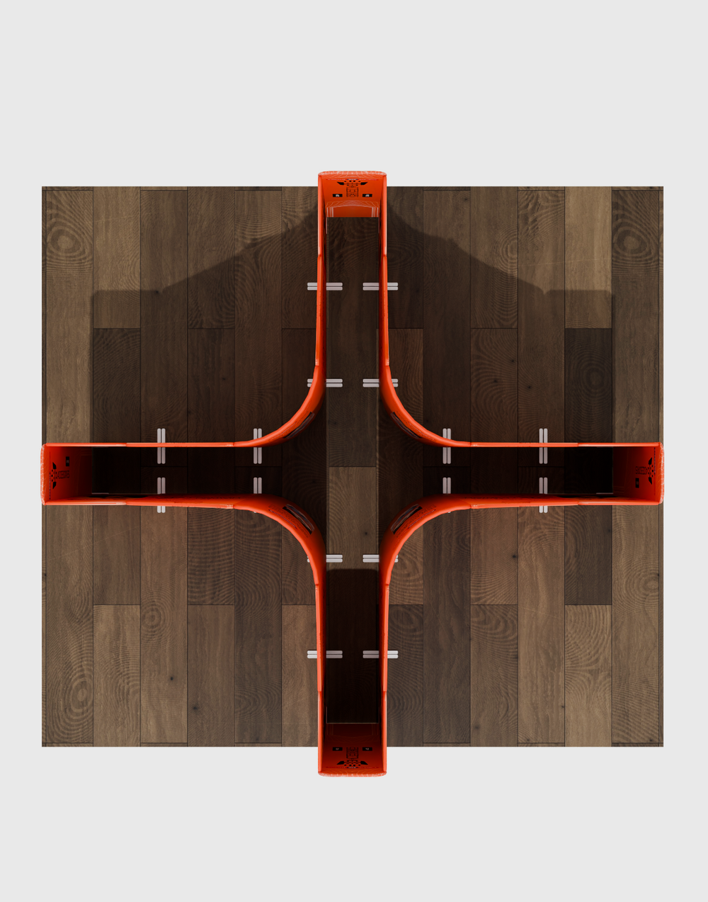 マグネット式ファブリックブースディスプレイ - モデル4 (5m x 5m)