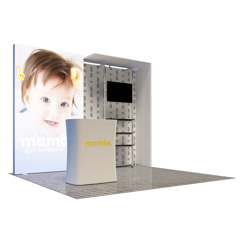 プレミア製3m×3m展示ブース - モデル1
