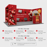 Portable Exhibit Display 3m x 6m - Model 19