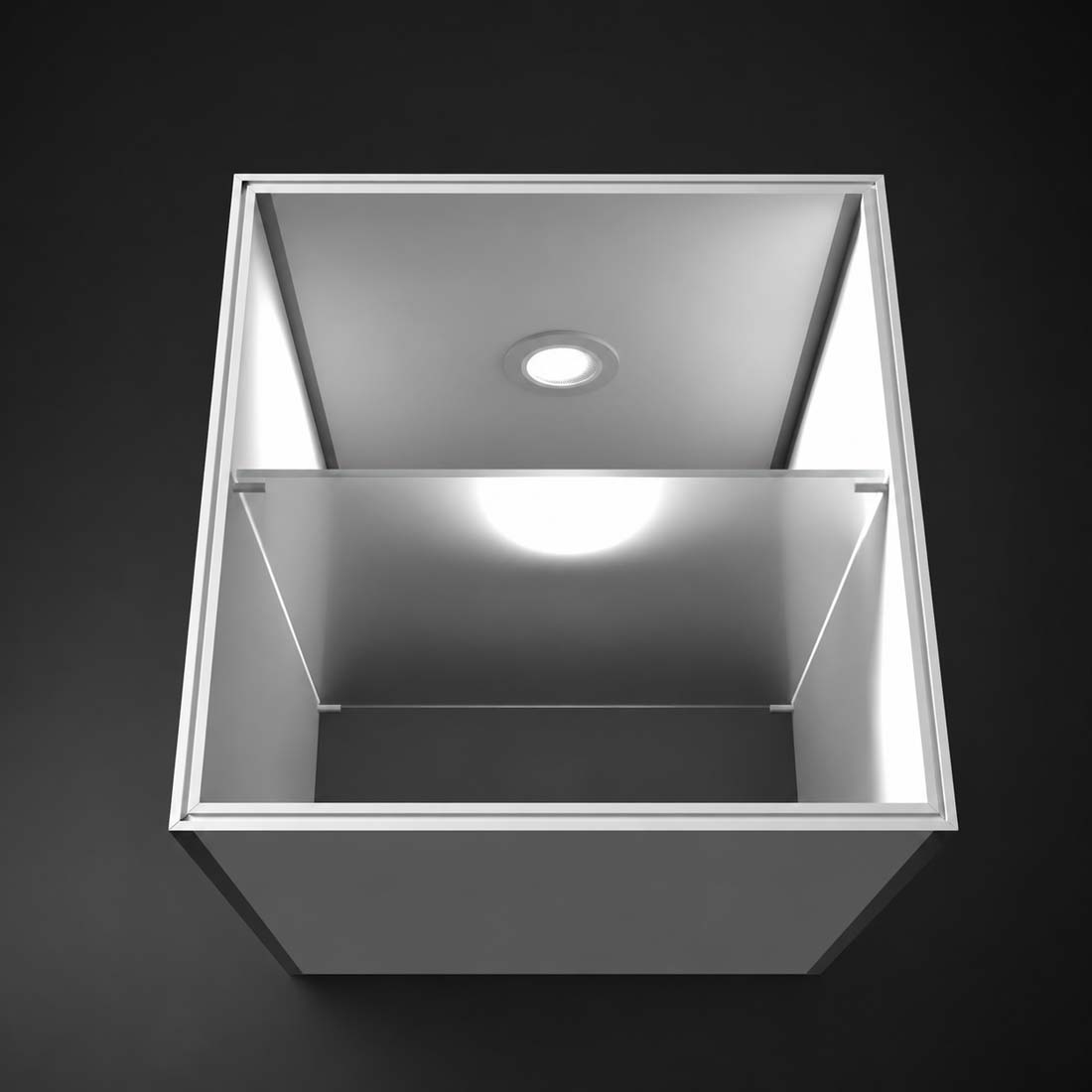 SEGポップアップ - 埋め込み式LEDリング付き社内ショーケース