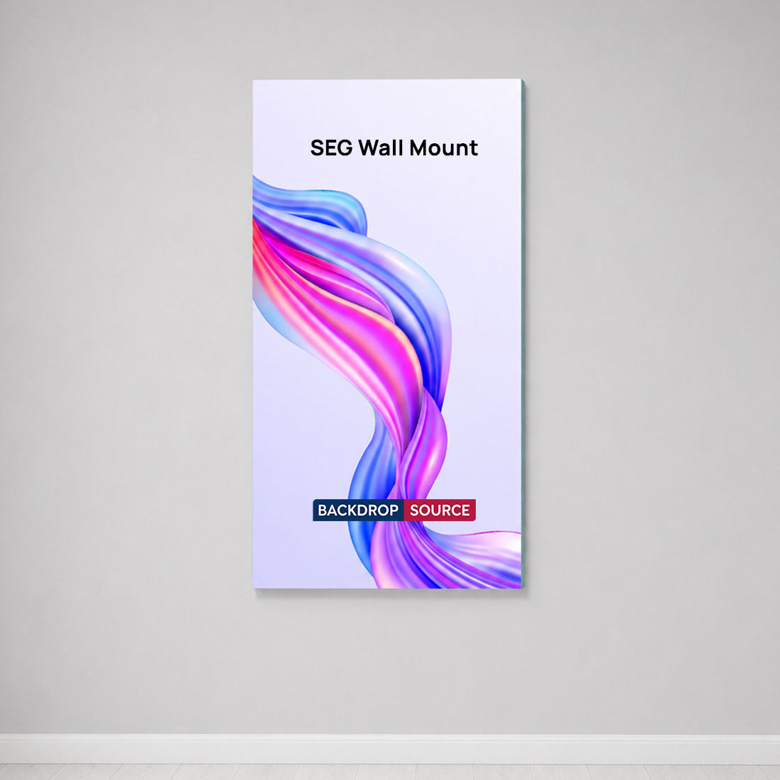 Wall-Mounted SEG Fabric display - 80mm Depth