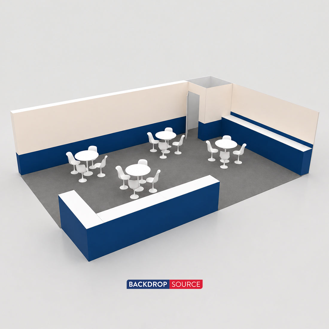 モジュラーブースキット 9m x 6m - モデル7