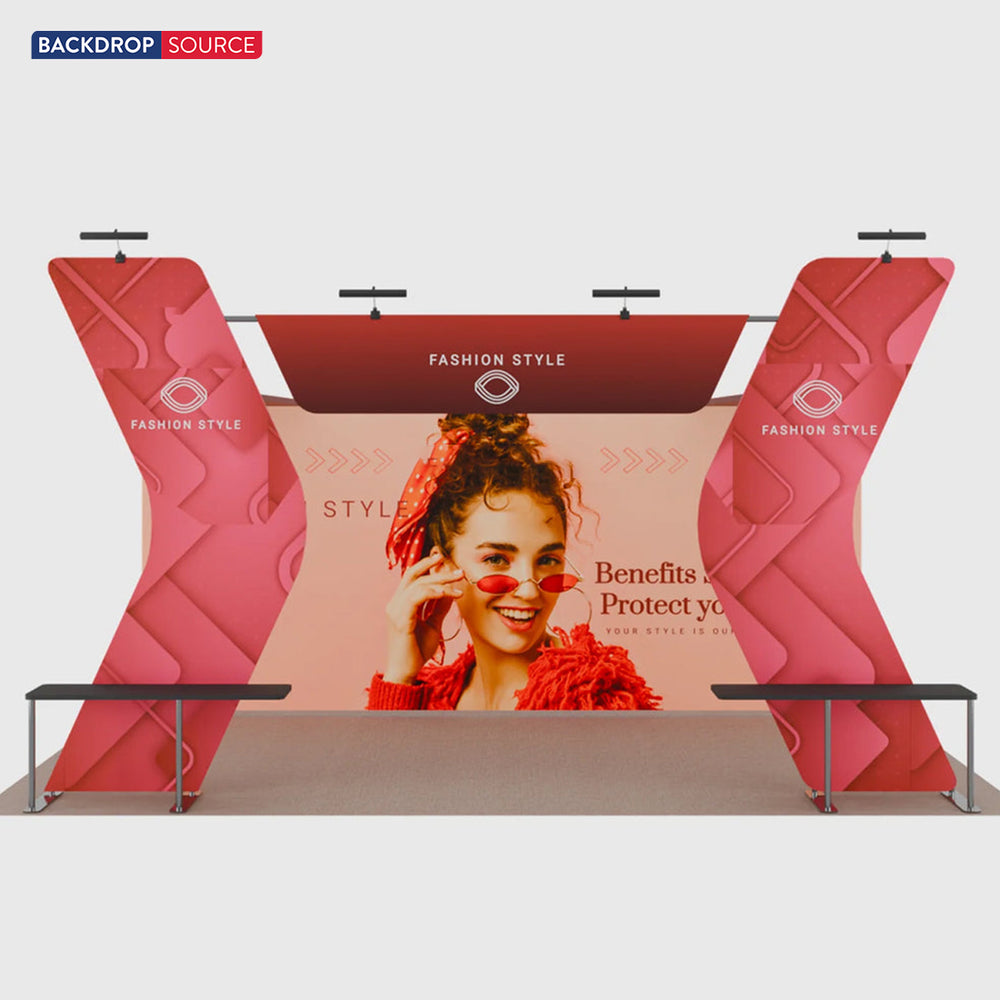 ポータブル展示ディスプレイ 6m x 3m - モデル17