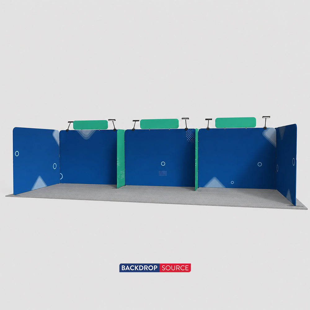 モジュール式ブースキット 9m x 6m - モデル3