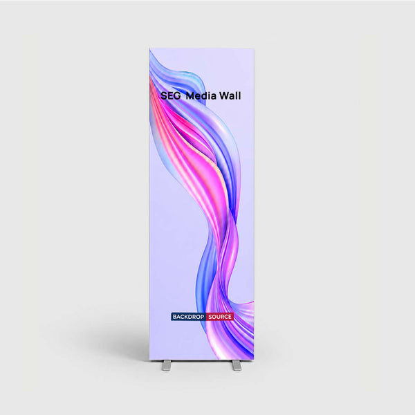 SEG Fabric Media Wall - 0.85m W x 2m H