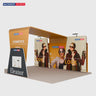 6x3m Booth Kit with 6m Backwall, Overlap Stands & Arch