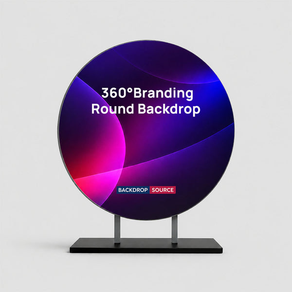 360° Branding Round Backdrop