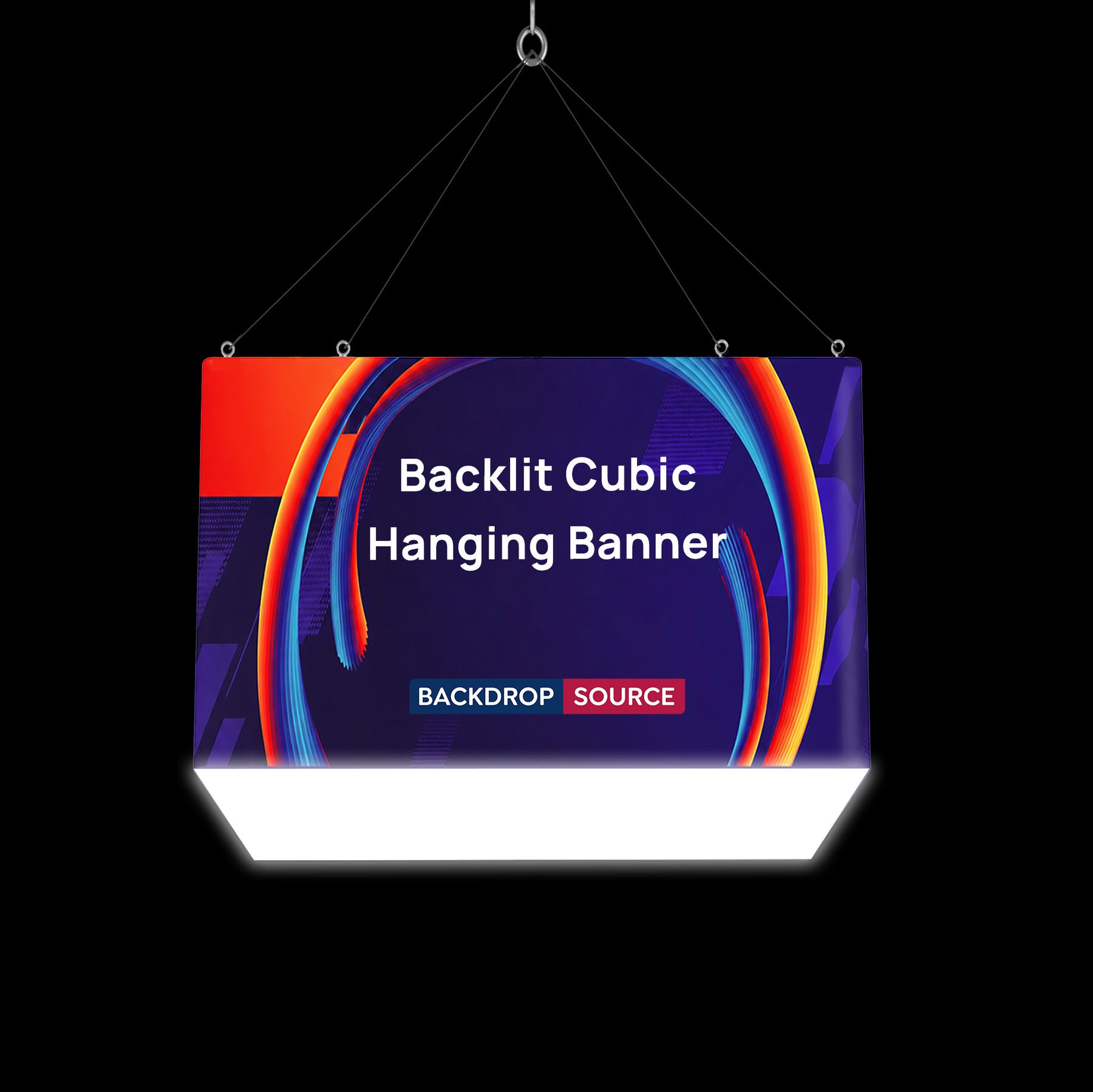 Backlit Cubic Hanging Banner
