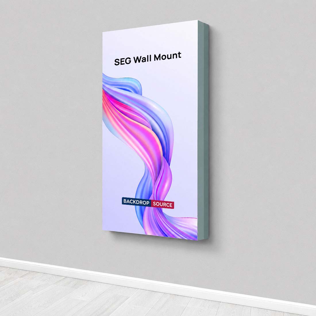 Wall-Mounted SEG Fabric display - 80mm Depth
