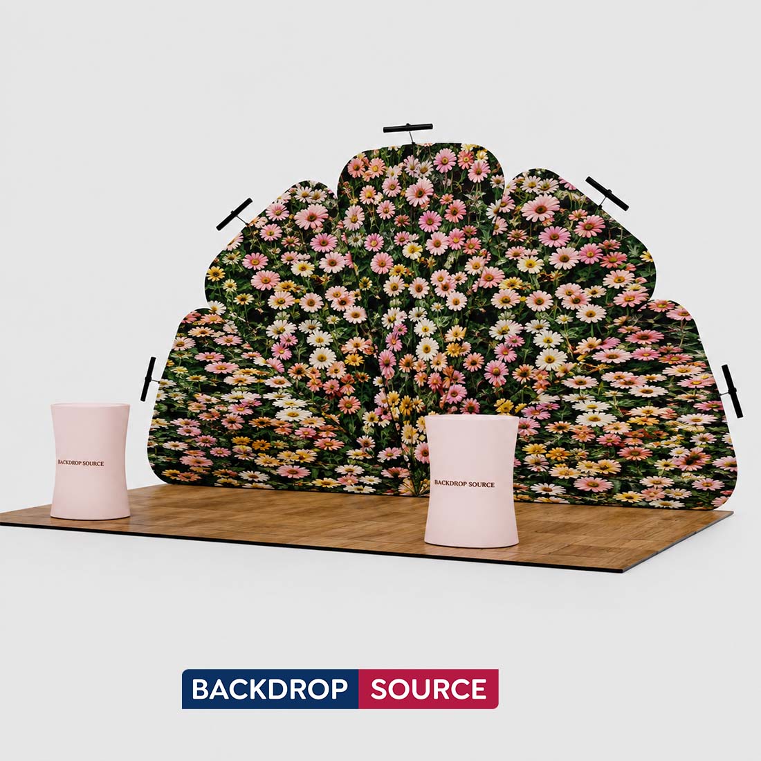 ポータブル展示ディスプレイ 3m x 6m - モデル2