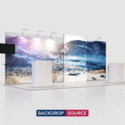 3m x 6m モジュール式展示ディスプレイキット – モデル4