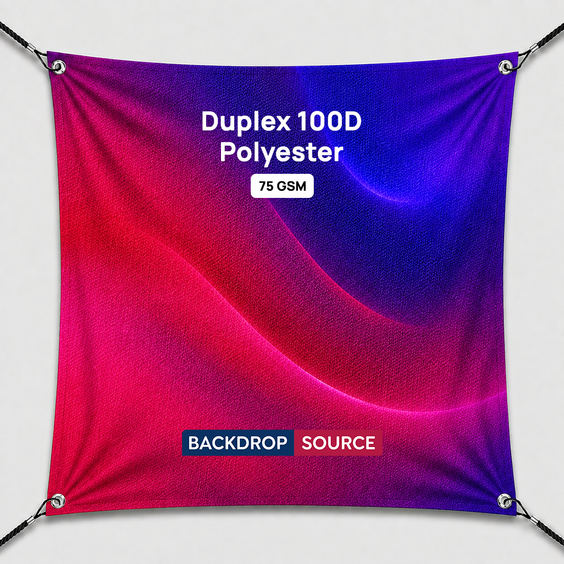 両面編みポリエステル生地への印刷