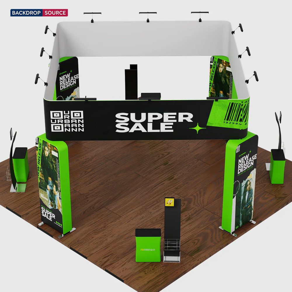 システム展示ブースキット 6m x 6m - モデル11
