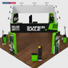 システム展示ブースキット 6m x 6m - モデル11