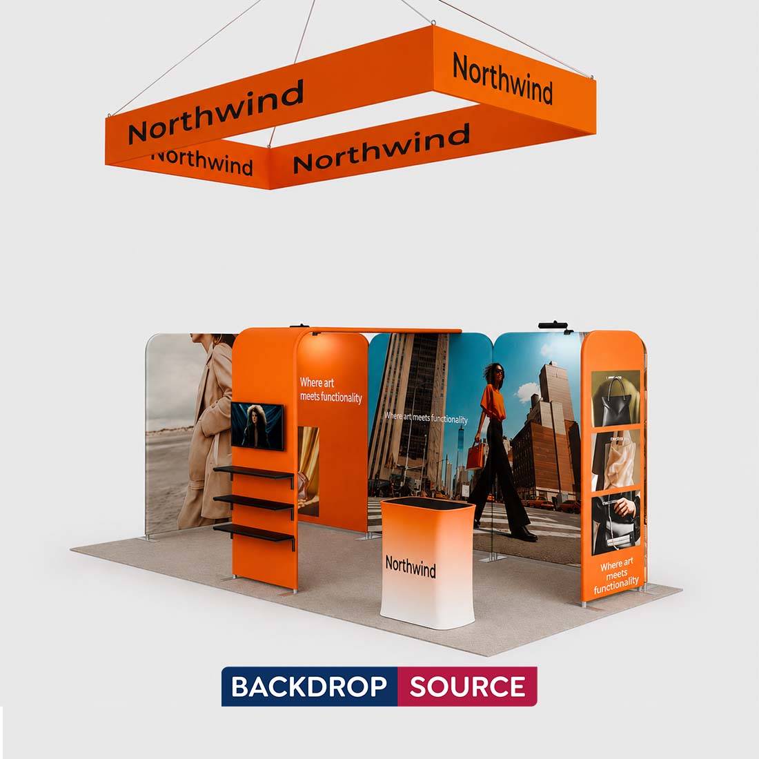 Portable Exhibit Display 3m x 6m - Model 13