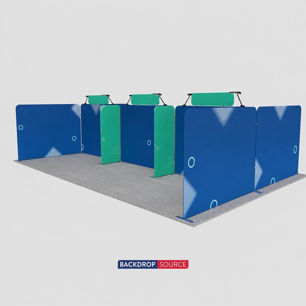 モジュール式ブースキット 9m x 6m - モデル3