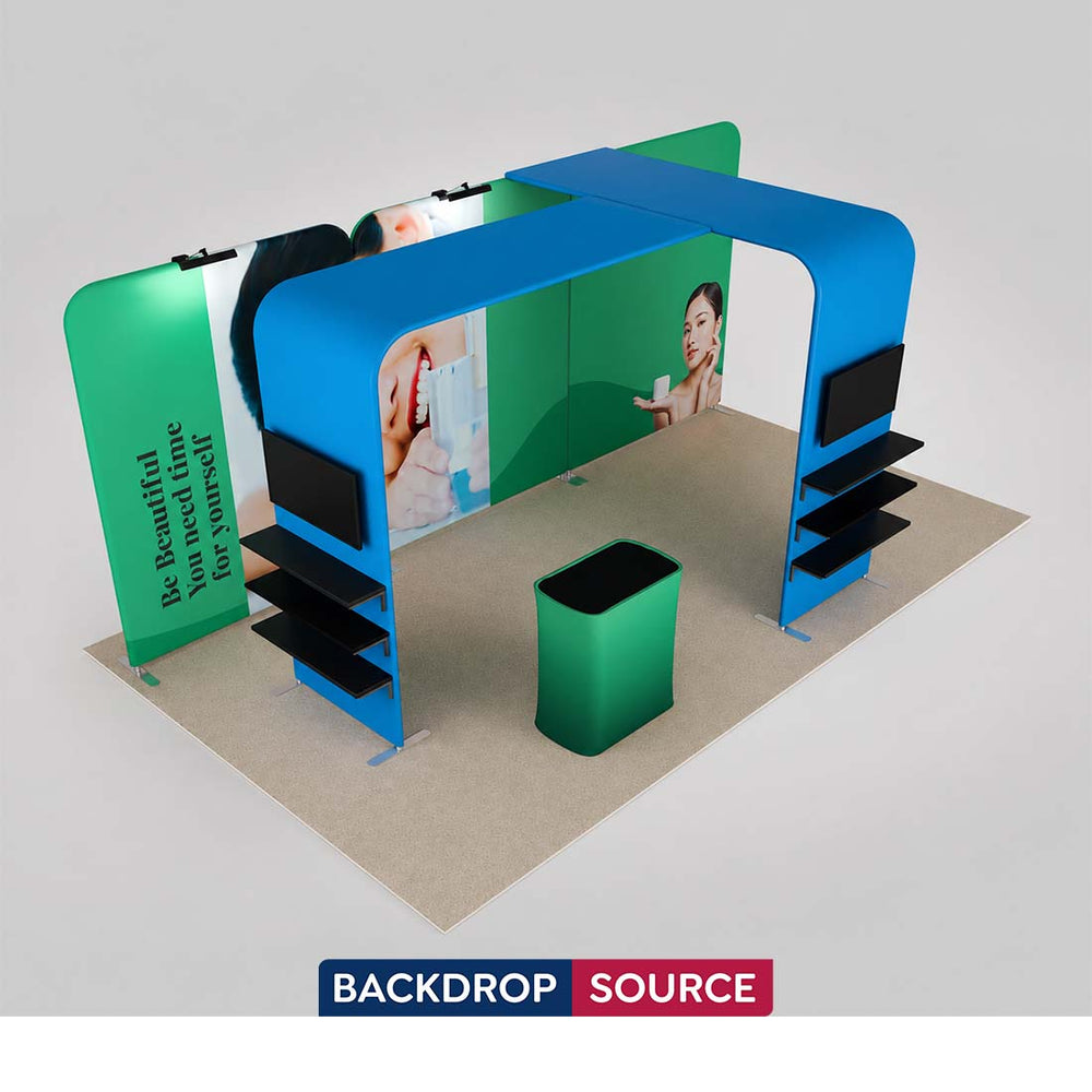 ポータブル展示ディスプレイ 3m x 6m - モデル11