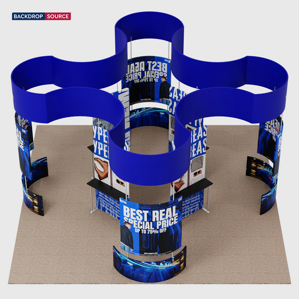 モジュラーブースキット 6m x 6m - モデル14