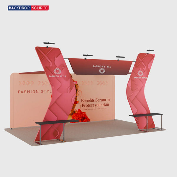 ポータブル展示ディスプレイ 6m x 3m - モデル17
