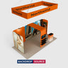 Portable Exhibit Display 3m x 6m - Model 13