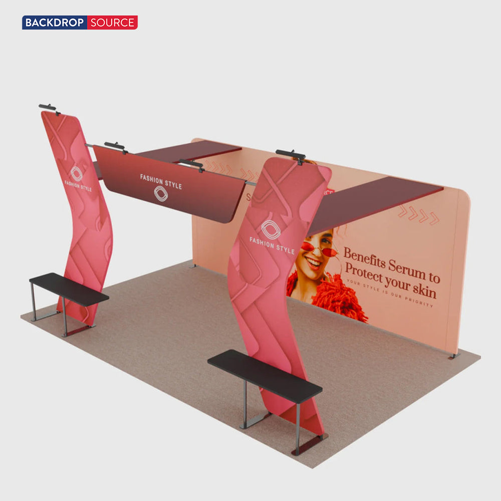 ポータブル展示ディスプレイ 6m x 3m - モデル17