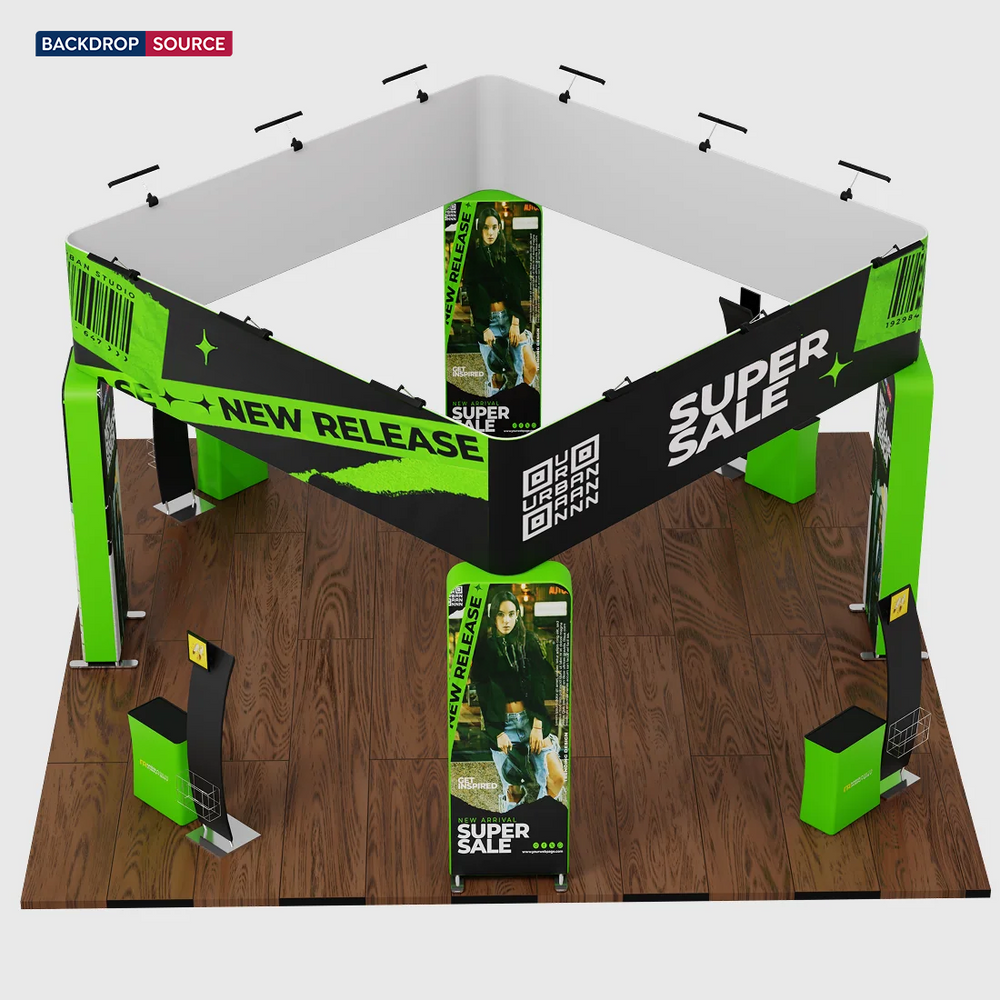 システム展示ブースキット 6m x 6m - モデル11