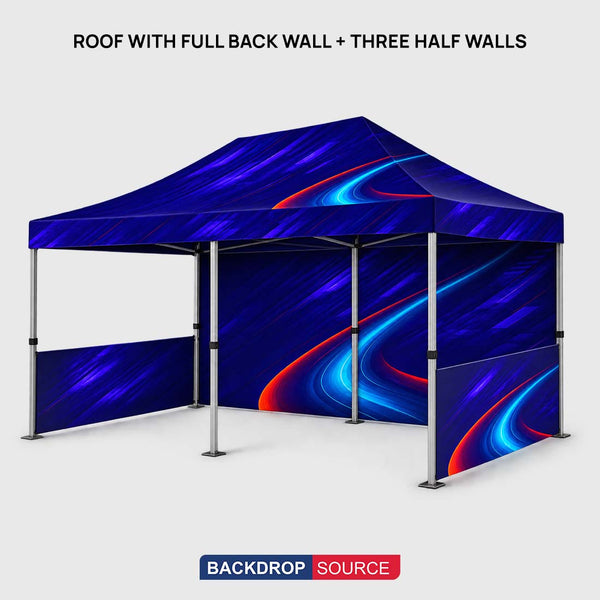 Heavy Duty Fabric Canopy Tent – (6m W x 3m H)