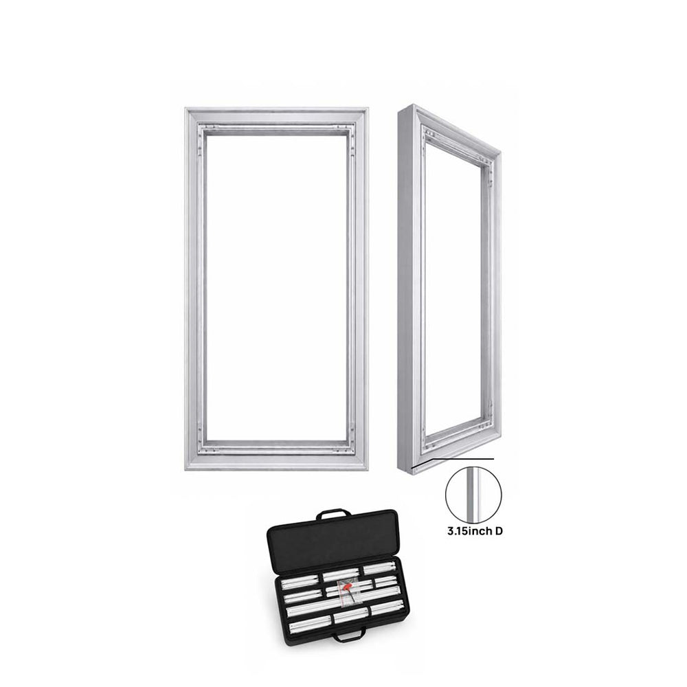 Wall-Mounted SEG Fabric display - 80mm Depth