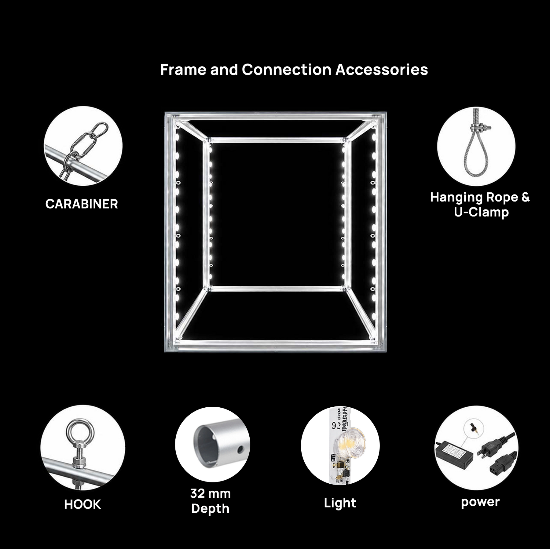 Backlit Cubic Hanging Banner