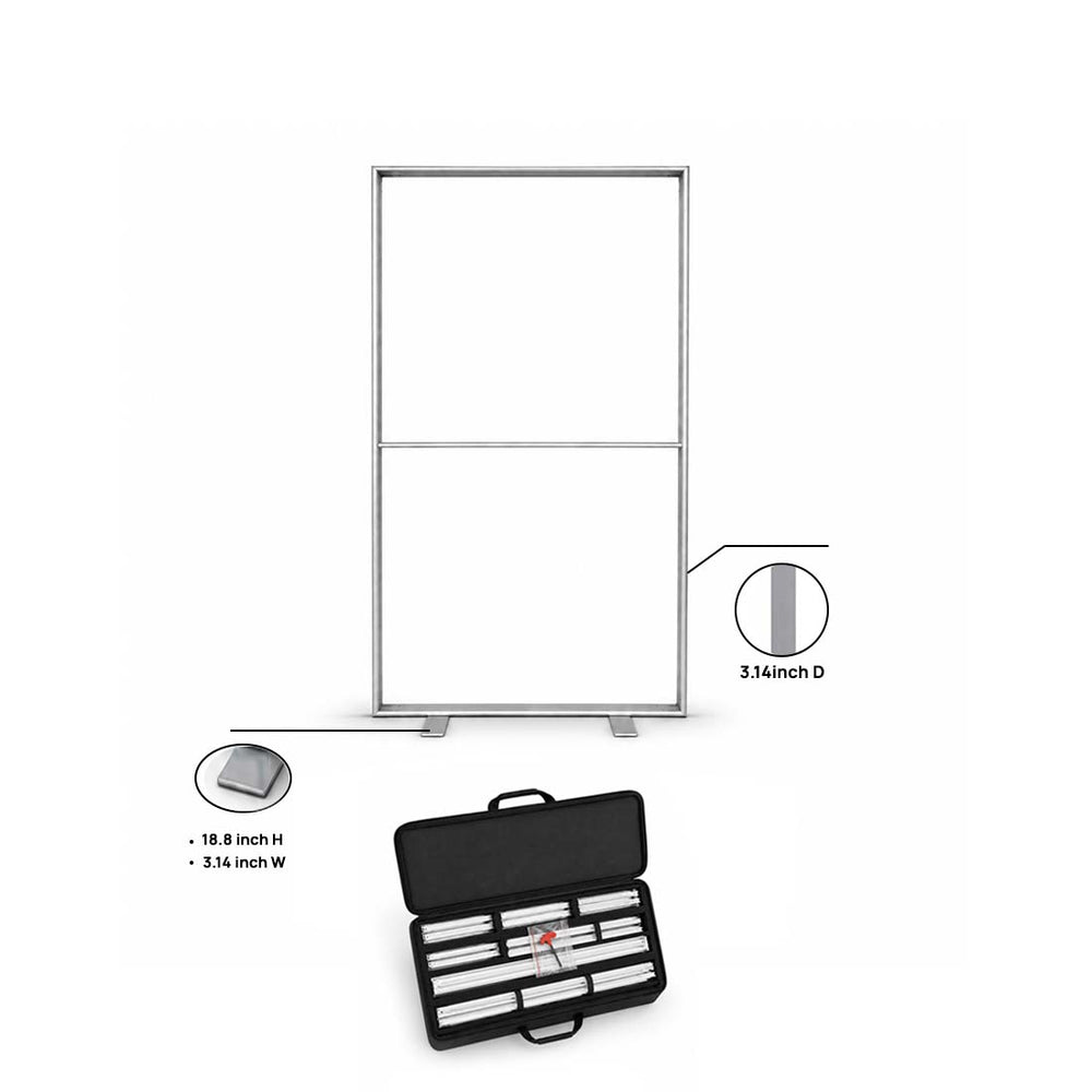 SEG Fabric Media Wall - 1m W x 2m H